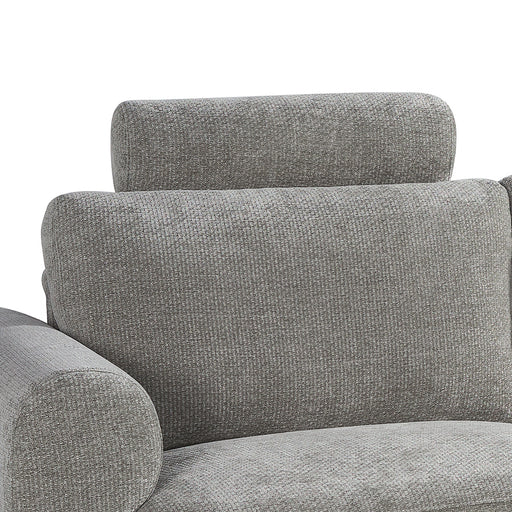 1-Zitsbank Milano Chenille Beige Hoofdsteun-1-Zitsbanken-LABEL51