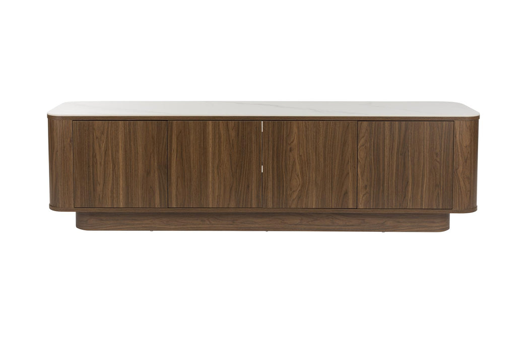 Dressoir Low Almira Hout Bruin 40x180 cm