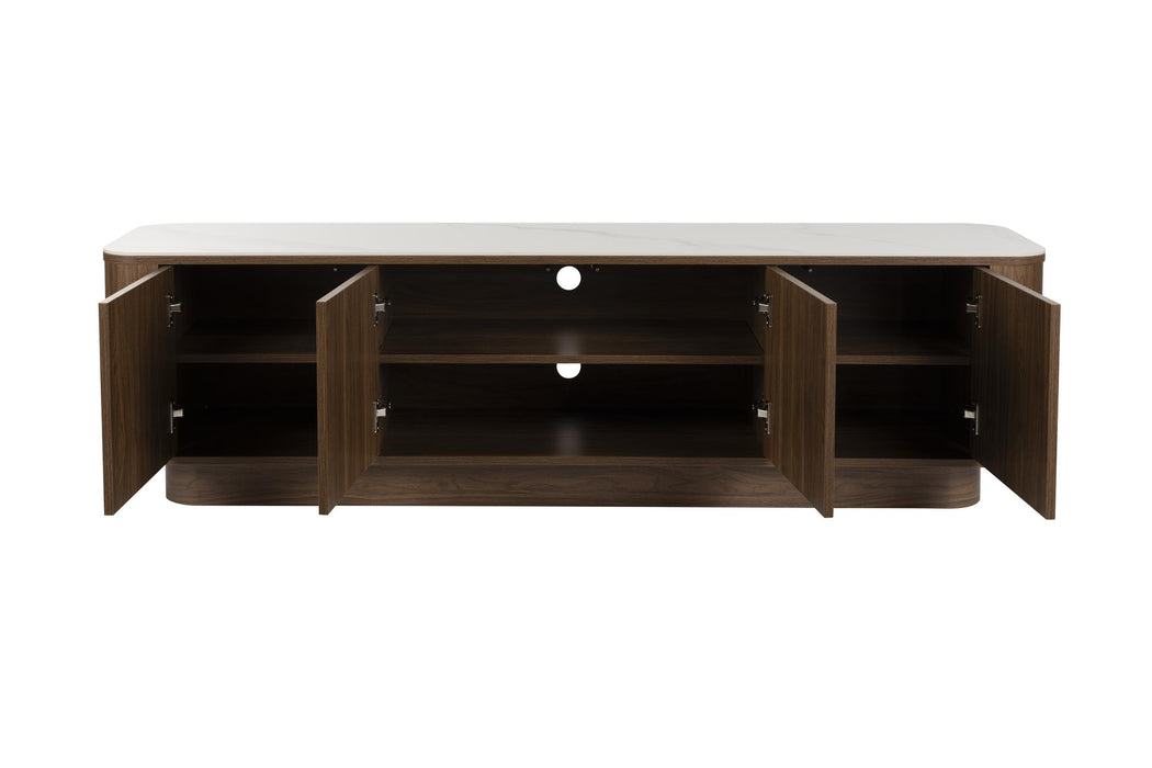 Dressoir Low Almira Hout Bruin 40x180 cm
