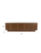 Dressoir Low Almira Hout Bruin 40x180 cm