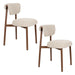 Eetkamerstoel Lee Polyester Beige 57x46 cm