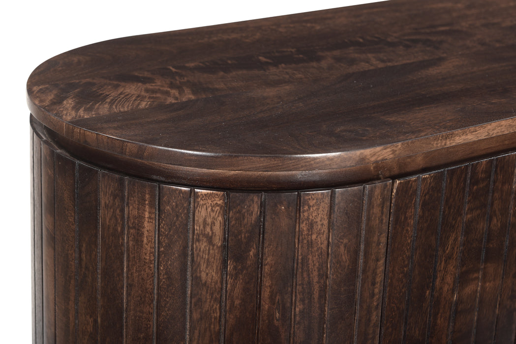 Livingfurn Noor Walnut 115cm - Bruin - Metaal