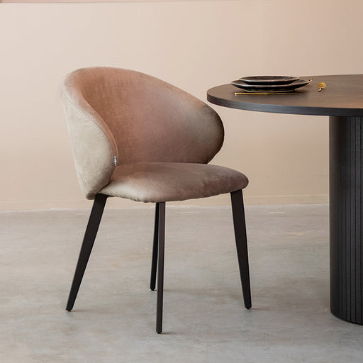 Label51 Eetkamerstoel Logan - Taupe - Micro Suede-Eetkamerstoelen-LABEL51