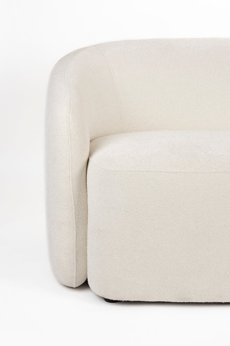 2-Zitsbanken Sofa Len Polyester, Pine hout Wit 87x181 cm-2-Zitsbanken-Creating Home