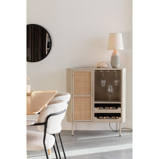 2de kans Amaya Wijnkast Laag 90x38x100 cm-Wijnkasten-Creating Home