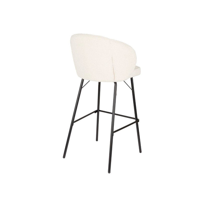 2de kans Barstoel Joa Wit met zwarte poten-Barkrukken-Creating Home