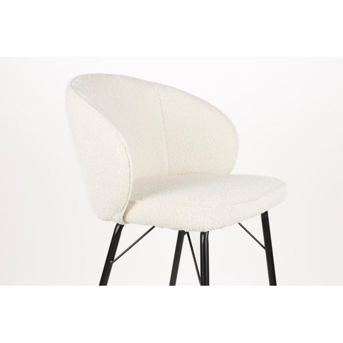 2de kans Barstoel Joa Wit met zwarte poten-Barkrukken-Creating Home