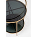 2de kans Bijzettafel Maeve | metaal met Glas | Goud-Bijzettafels-Creating Home