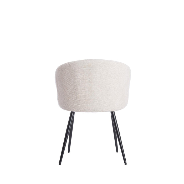 2de kans Eetkamerstoel Radaja - Crème - 58x58x78cm-Eetkamerstoelen-Light & Living