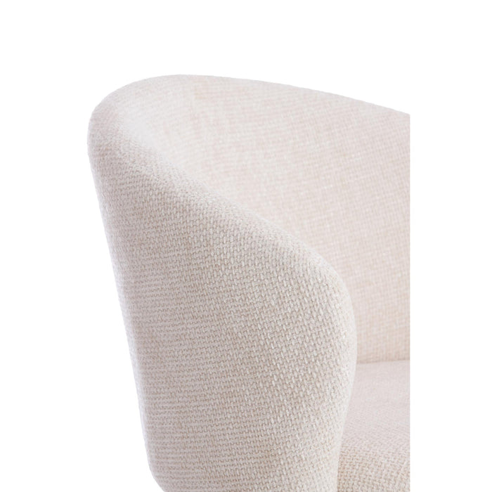 2de kans Eetkamerstoel Radaja - Crème - 58x58x78cm-Eetkamerstoelen-Light & Living