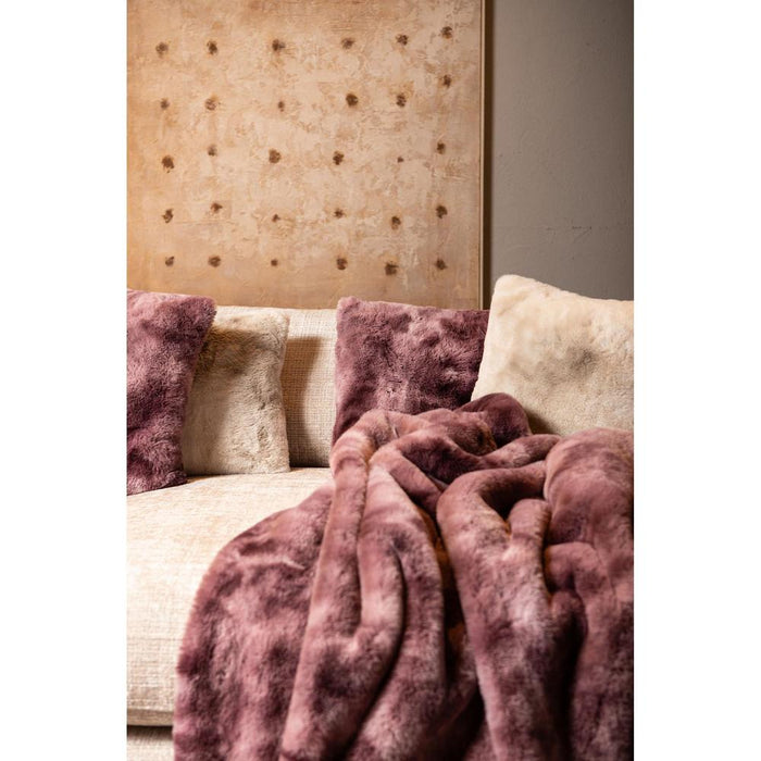 2de kans Lide Burgundy Imitatiebont Plaid in Geschenkdoos 150 X 200-Plaid-PTMD