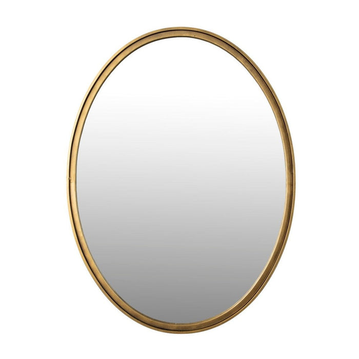 2de kans Matz Spiegel Ovaal Antiek Goud Medium-Spiegels-Creating Home