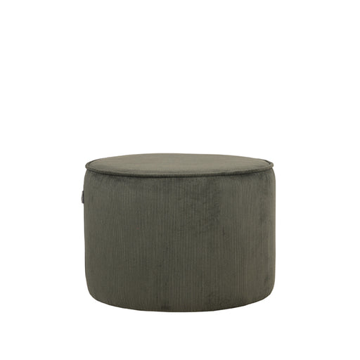 2de kans Poef Tibo Army Ribcord 55 cm Rond 55x55x40-Poefs-LABEL51