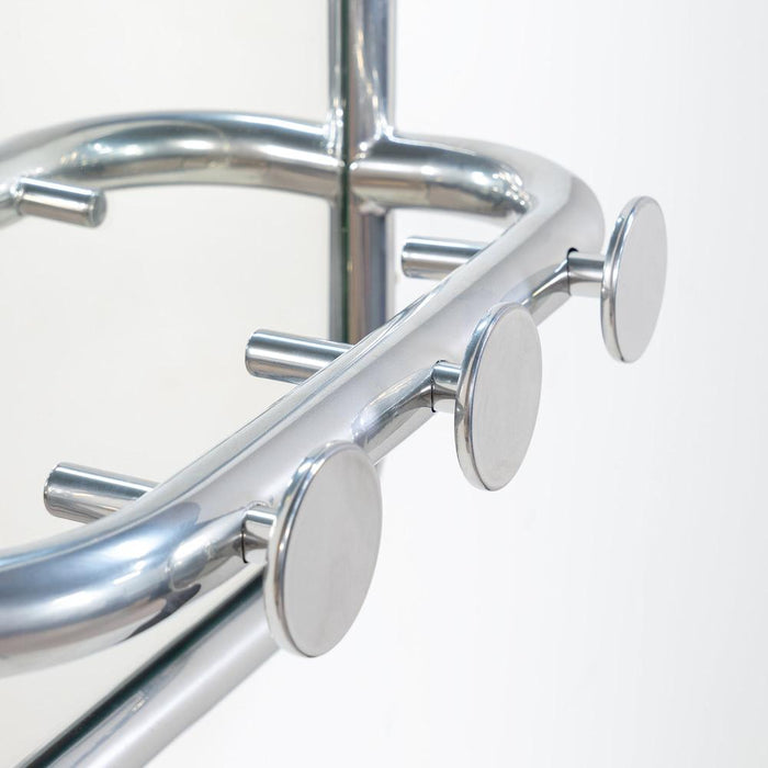 2de kans RETRO Spiegel - Groovy Chrome-Spiegels-Spinder