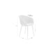 2de kans Stoel Charly | Beige | met zwarte poten-Eetkamerstoelen-Creating Home