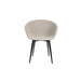 2de kans Stoel Charly | Beige | met zwarte poten-Eetkamerstoelen-Creating Home