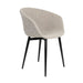 2de kans Stoel Charly | Beige | met zwarte poten-Eetkamerstoelen-Creating Home