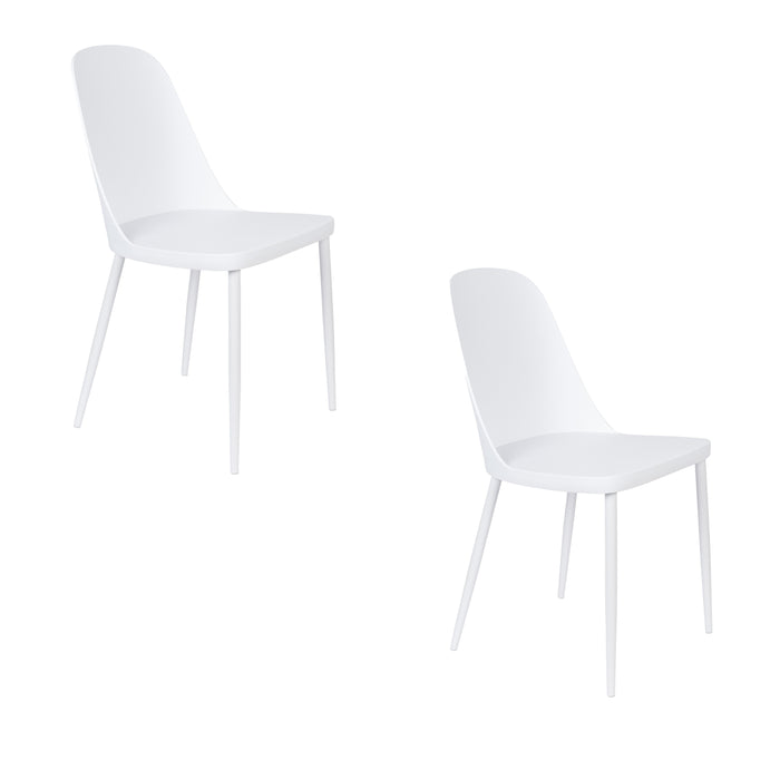 2de kans Stoel Pip All White kunstof 46x53.5x85 cm