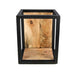 2de kans Wandbox Levels -25x18x35-Naturel/Zwart-Mango/Metaal-Wandplanken-HSM Collection