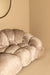 Beige 3-zitsbank Nubibus van PTMD met zachte polyester bekleding en een modern, volumineus design.