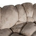 Beige 3-zitsbank Nubibus van PTMD met zachte polyester bekleding en een organisch, gewatteerd design.
