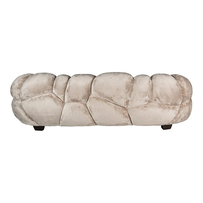 3-Zitsbank Nubibus Polyester Beige-3-Zitsbanken-PTMD