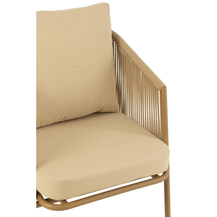 3-zitsbank Beige Katoen 65x76 cm-3-Zitsbanken-J-Line
