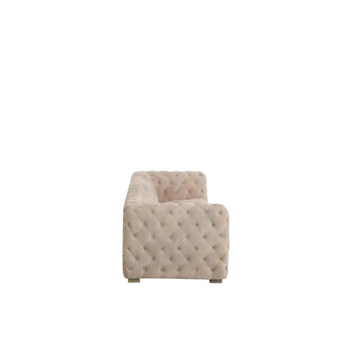 3-zitsbank Beige Leer 88x241 cm-3-Zitsbanken-J-Line