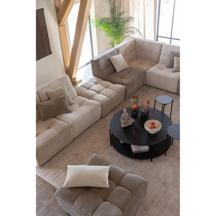 3-zitsbank Beige Populierenhout 97x83 cm-3-Zitsbanken-J-Line