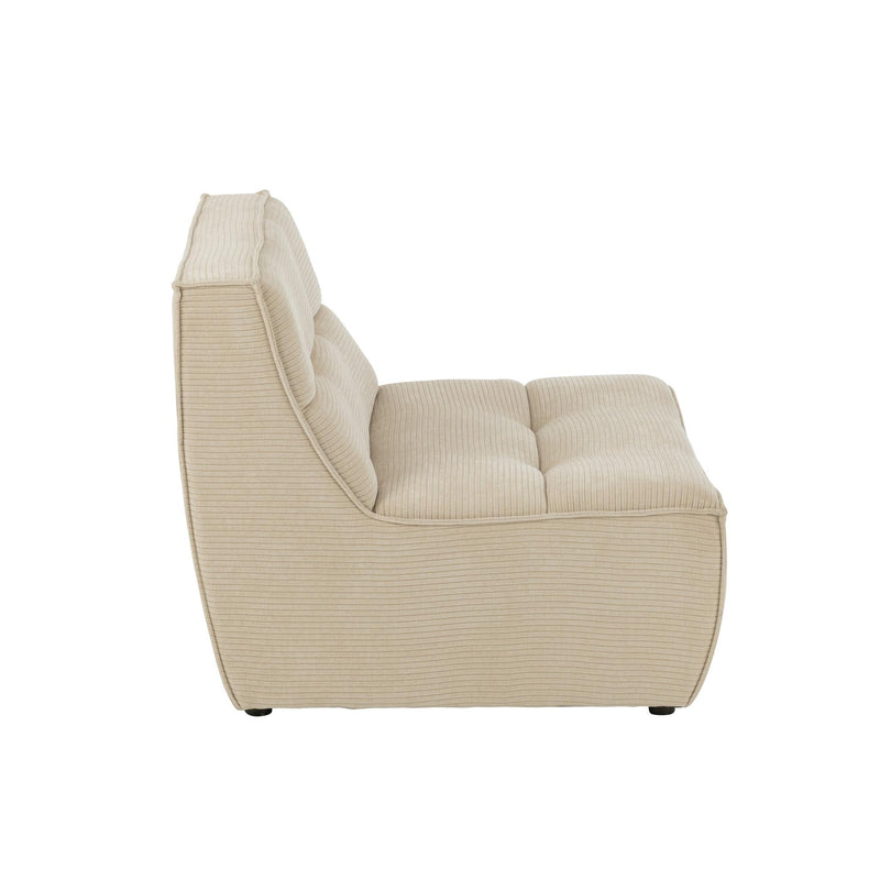 3-zitsbank Beige Populierenhout 97x83 cm-3-Zitsbanken-J-Line