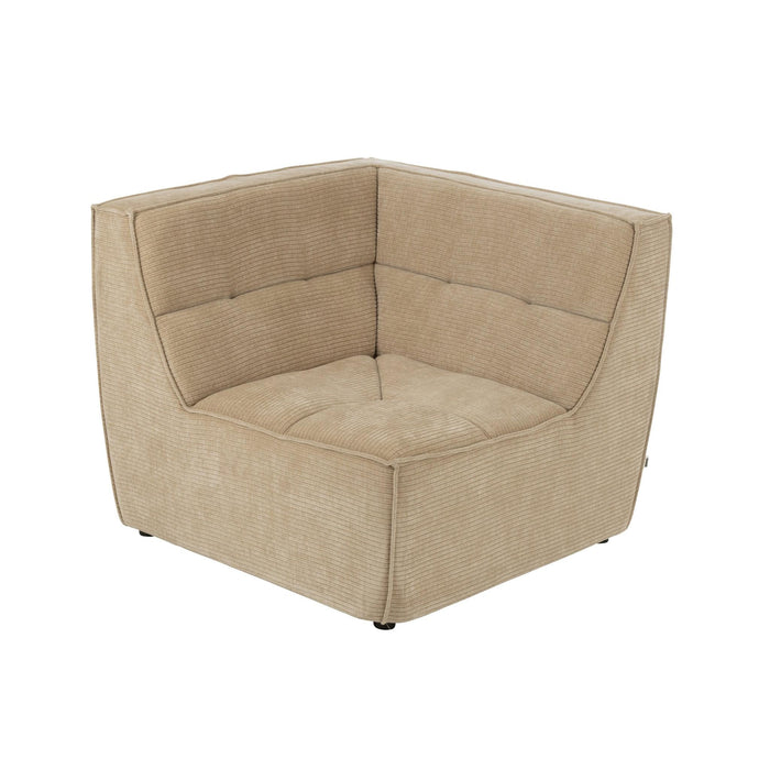 3-zitsbank Beige Schuim 98 cm-3-Zitsbanken-J-Line