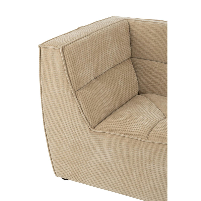 3-zitsbank Beige Schuim 98 cm 98x98x83 cm-3-Zitsbanken-J-Line