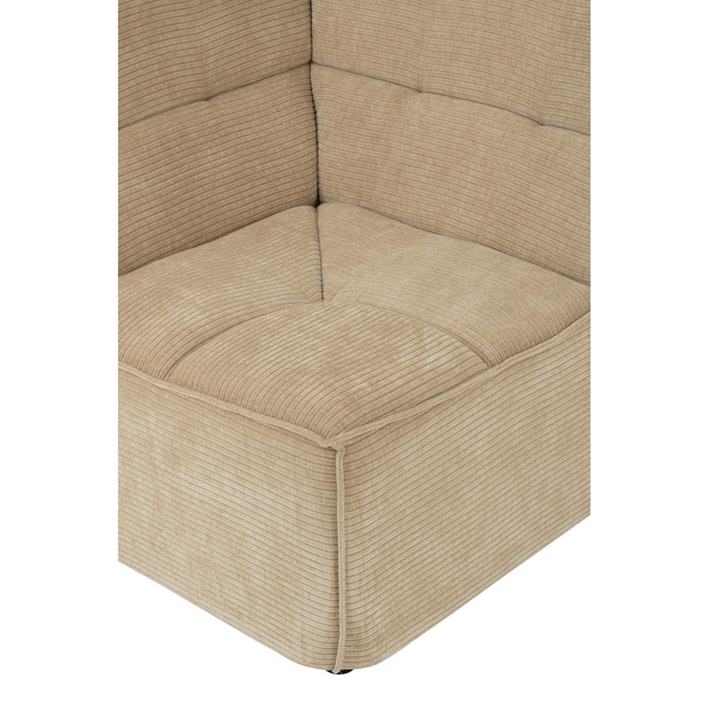 3-zitsbank Beige Schuim 98 cm 98x98x83 cm-3-Zitsbanken-J-Line