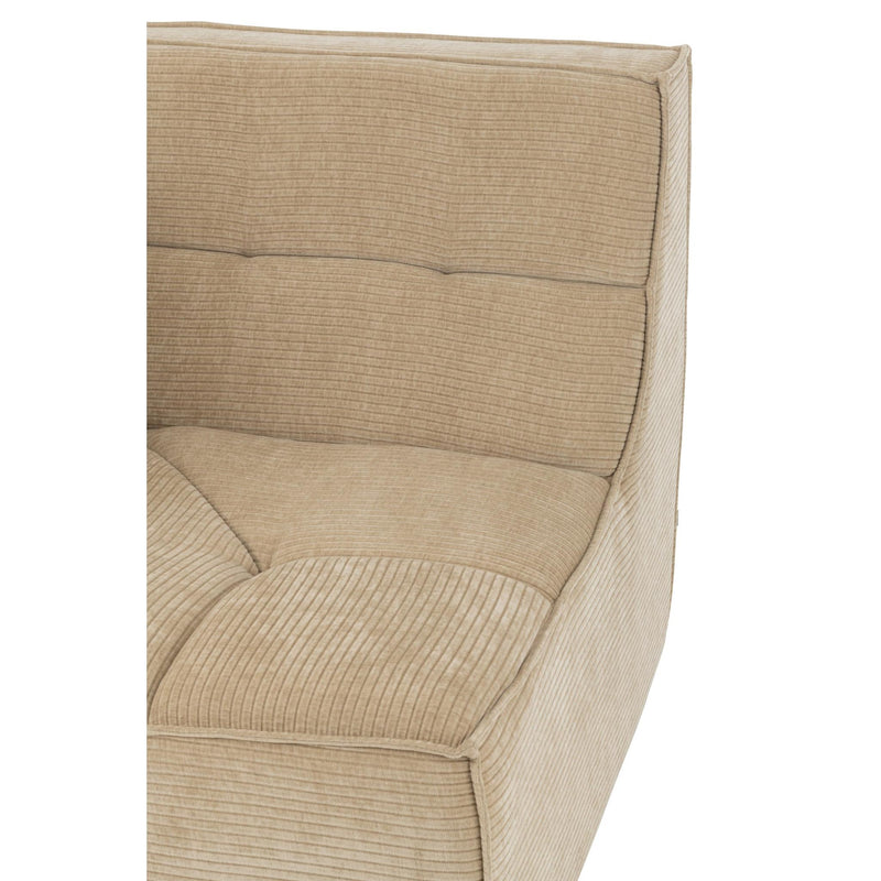 3-zitsbank Beige Schuim 98 cm 98x98x83 cm-3-Zitsbanken-J-Line