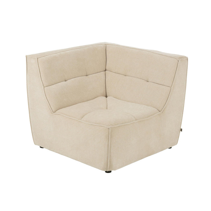 3-zitsbank Beige Stof 98 cm-3-Zitsbanken-J-Line