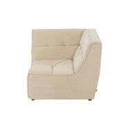 3-zitsbank Beige Stof 98 cm 98x98x83 cm-3-Zitsbanken-J-Line