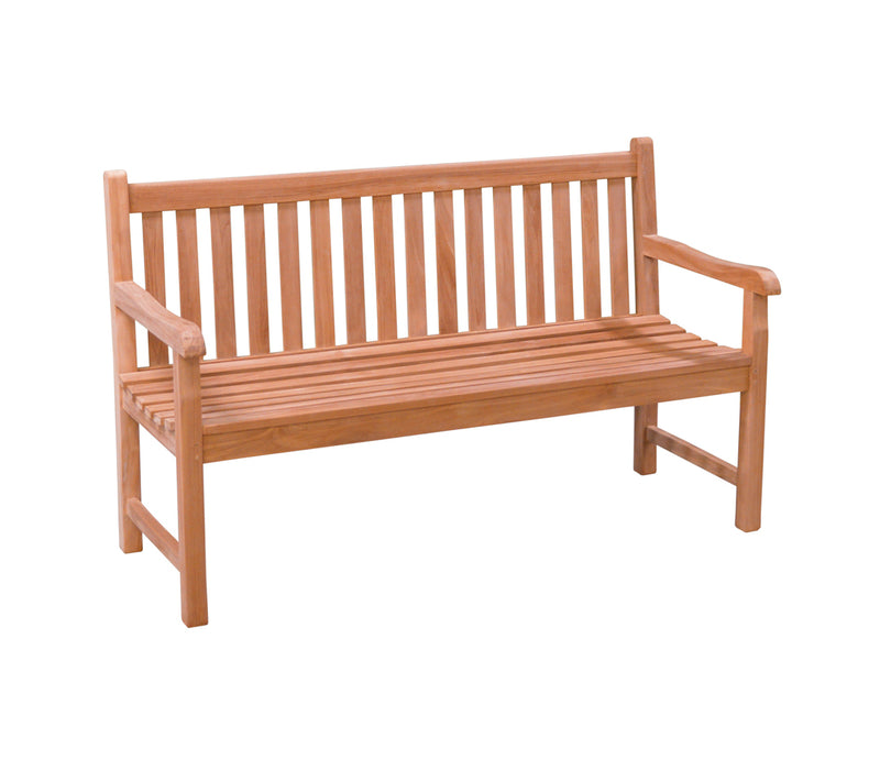 3-zitsbank Bison Teakhout Naturel hout 120x70 cm-3-Zitsbanken-Livingfurn