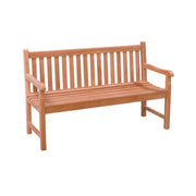 3-zitsbank Bison Teakhout Naturel hout 120x70 cm-3-Zitsbanken-Livingfurn