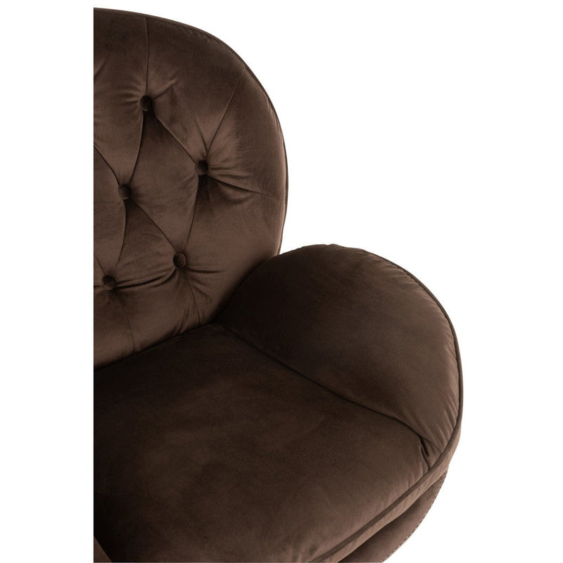 3-zitsbank Bruin Metaal 88 cm 88x83x84 cm-3-Zitsbanken-J-Line