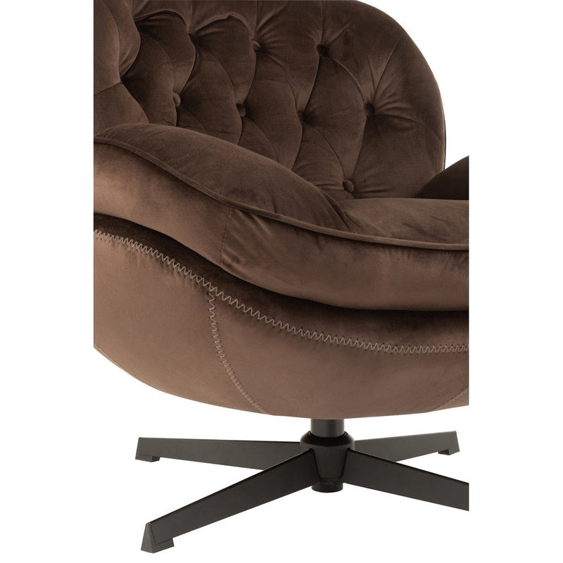 3-zitsbank Bruin Metaal 88 cm 88x83x84 cm-3-Zitsbanken-J-Line