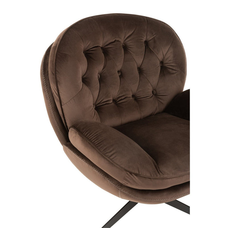 3-zitsbank Bruin Metaal 88 cm 88x83x84 cm-3-Zitsbanken-J-Line