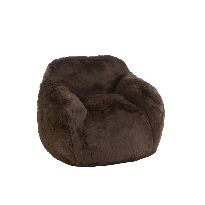 3-zitsbank Bruin Polyester S 98 cm-3-Zitsbanken-J-Line