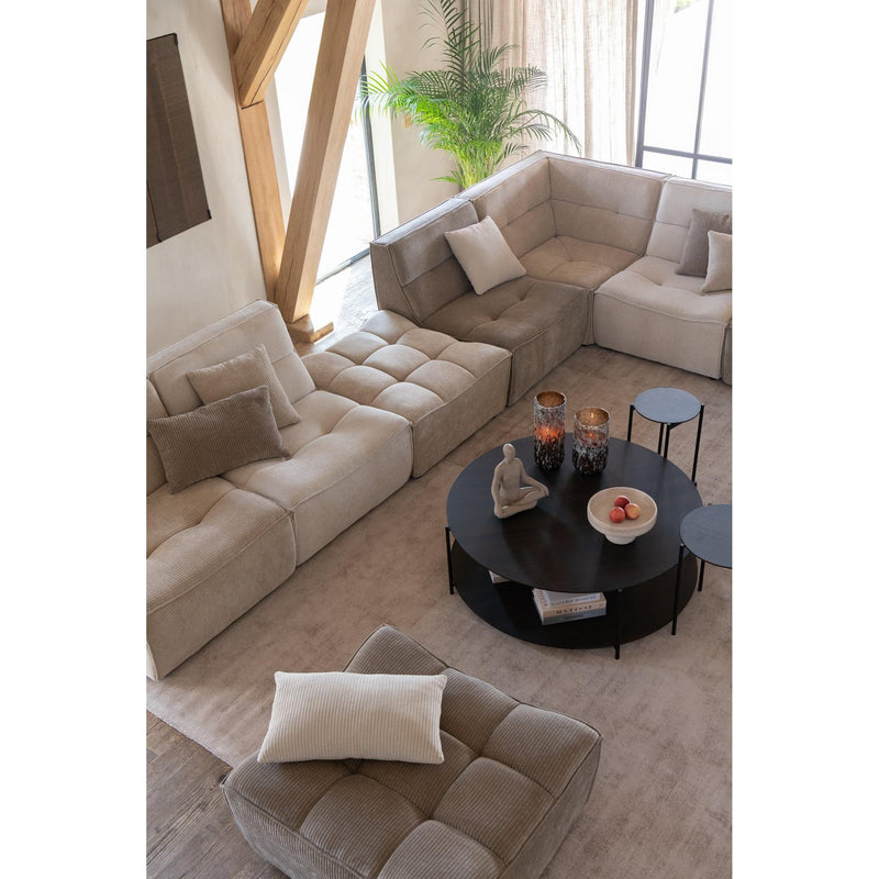 3-zitsbank Bruin Populierenhout 98 cm 98x98x83 cm-3-Zitsbanken-J-Line