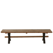3-zitsbank Bruin Recycled hout 35x180 cm-3-Zitsbanken-J-Line