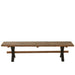 3-zitsbank Bruin Recycled hout 35x180 cm-3-Zitsbanken-J-Line