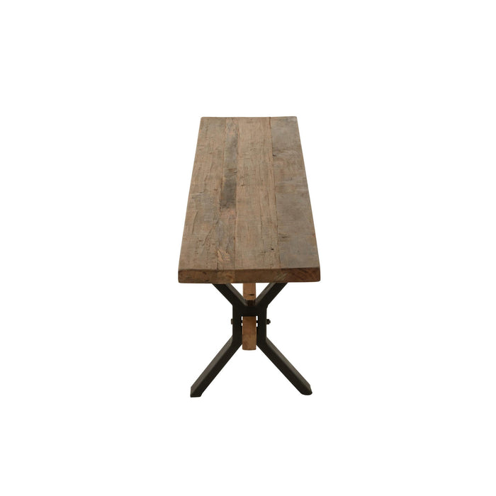 3-zitsbank Bruin Recycled hout 35x180 cm-3-Zitsbanken-J-Line