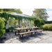 3-zitsbank Bruin Recycled hout 35x180 cm-3-Zitsbanken-J-Line