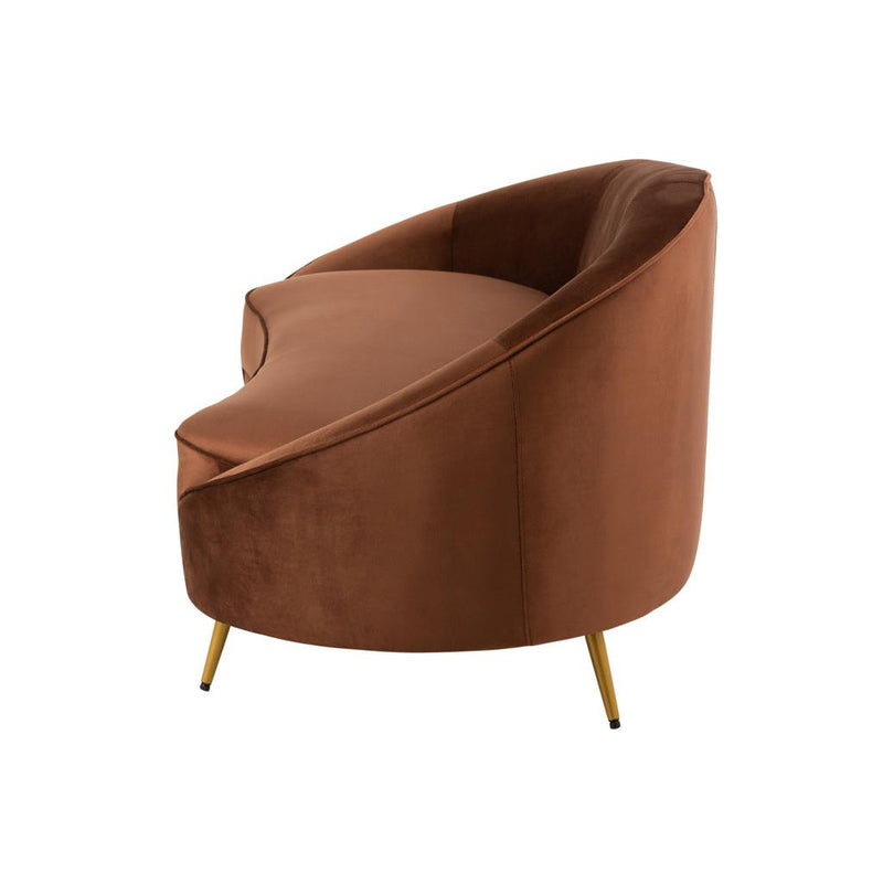 3-zitsbank Bruin Stof 85x180 cm-3-Zitsbanken-J-Line