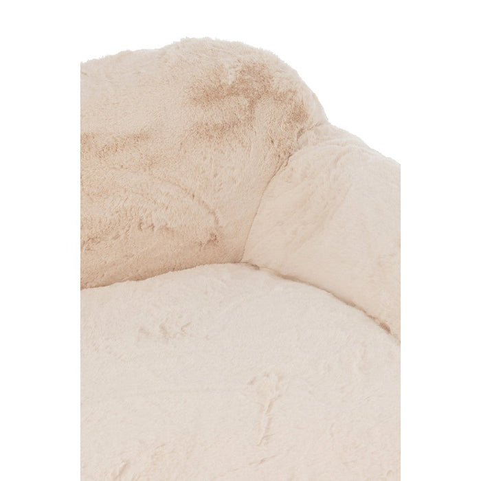 3-zitsbank Crème Polyester L 110x152 cm - Crème/ivoor-3-Zitsbanken-J-Line