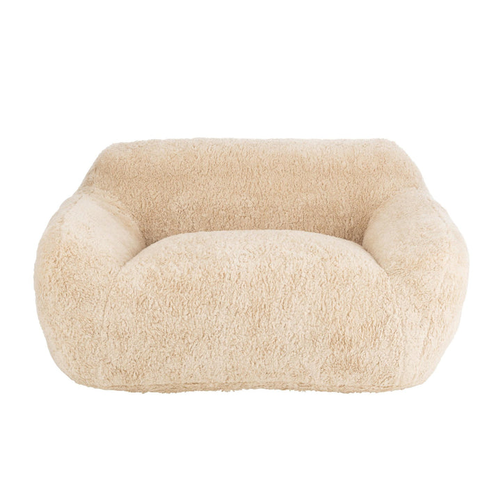 3-zitsbank Crème Polyester L 110x152 cm - Crème/ivoor-3-Zitsbanken-J-Line